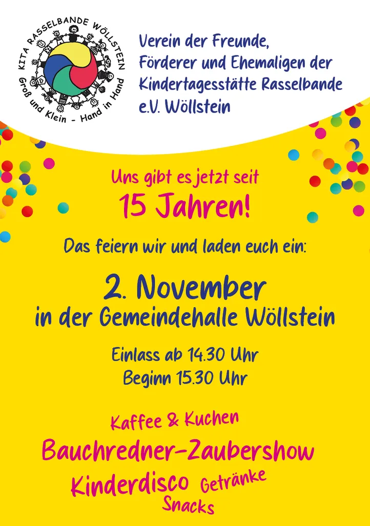 15 Jahre Förderverein der Kita Rasselbande